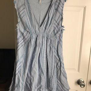 Free people light blue boho beachy dress